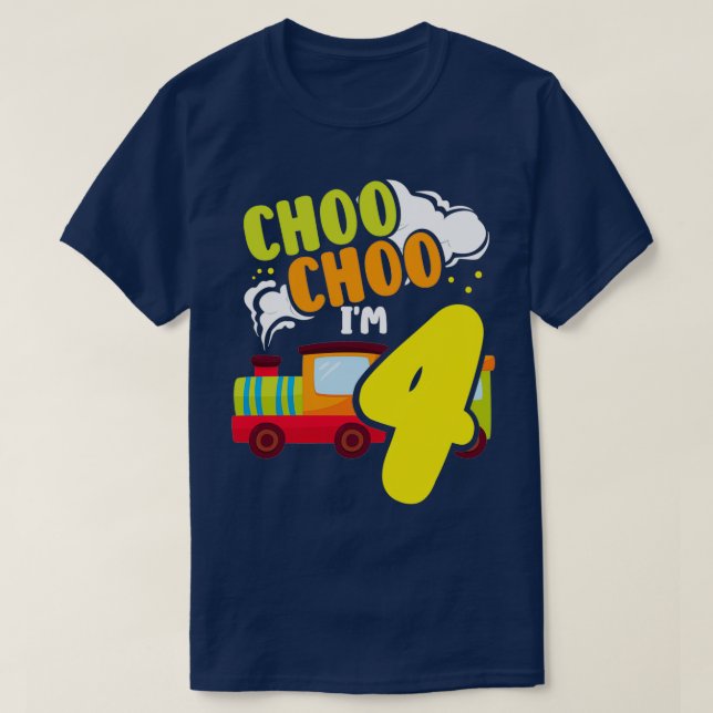 T-shirt Choo Choo Im 4 jolie train Lover Railroad 4th Birt (Design devant)