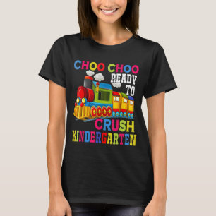 T-shirt Choo Choo Prêt À Écraser La Maternelle Train Back