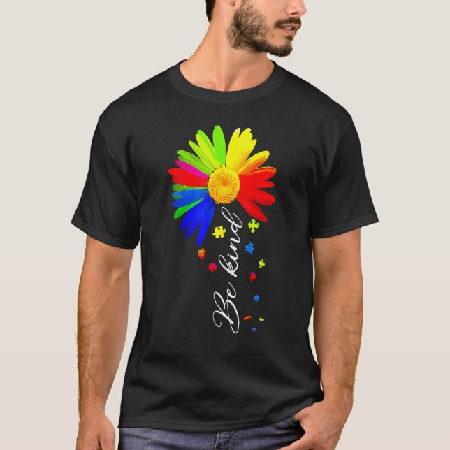 T-shirt Choose Kindness Be Kind Autism Awareness Shirts Su (Devant)