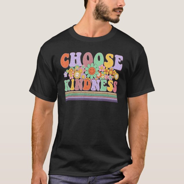 T-shirt Choose Kindness  Be Kind Positive Happy Smile Face (Devant)