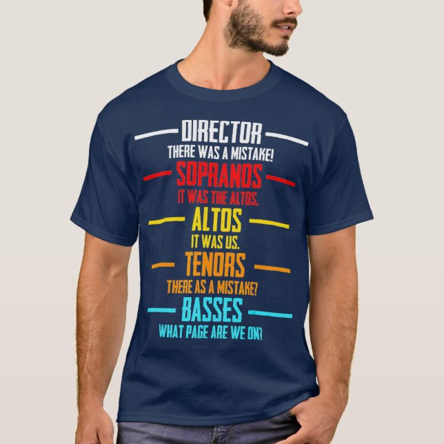 T-shirt Chorale Musicien Appréciation Pour Le Théâtre (Devant)