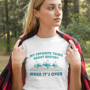 T-shirt Chose préférée à propos de l'hiver