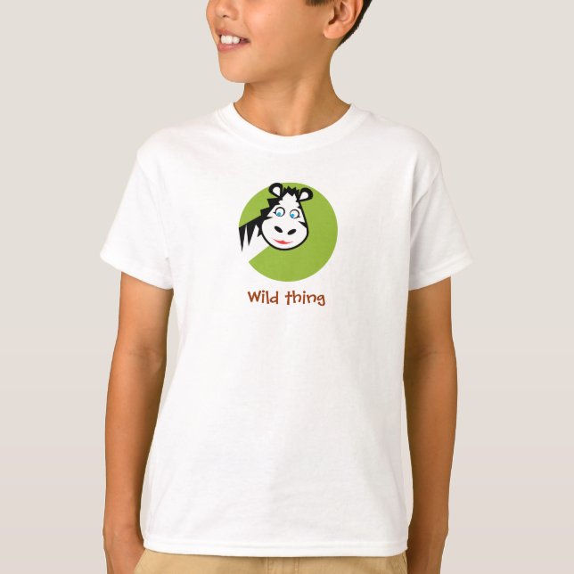 T-shirt Chose sauvage - chemise - zèbre (Devant)
