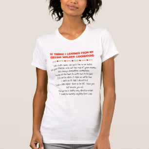 T-shirt Choses drôles apprises du Coonhound de marcheur d