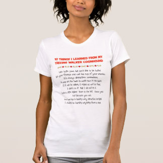 T-shirt Choses drôles apprises du Coonhound de marcheur de