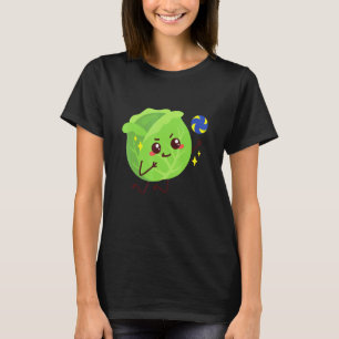 T-shirt Chou Jouer Volleyball Végétable