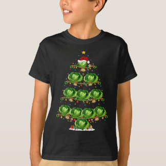T-shirt Chou Lover Xmas Éclairage Père Noël Chou Christma