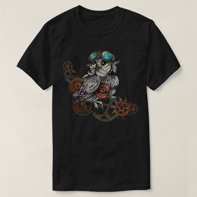 T-shirt Chouette à vapeur 1 (Design devant)