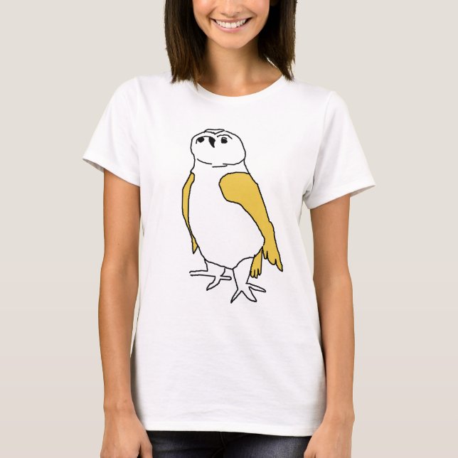 T-shirt - Chouette avec ailes jaunes (Devant)