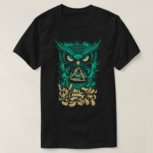 T-shirt Chouette bleue (Design devant)