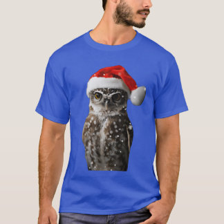 T-shirt Chouette Casquette de Noël