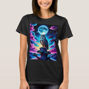 T-shirt Chouette colorée