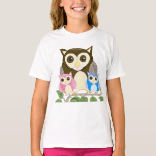 T-shirt Chouette colorée