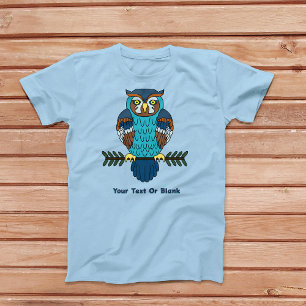 T-shirt Chouette d'art populaire nordique