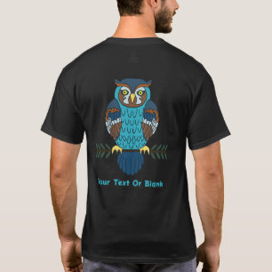T-shirt Chouette d'art populaire nordique