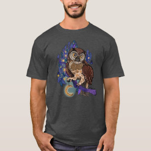 T-shirt Chouette de l'arbre de nuit boréal
