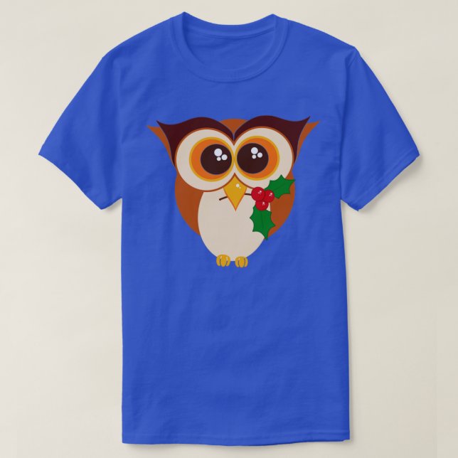 T-shirt Chouette de Noël (Design devant)