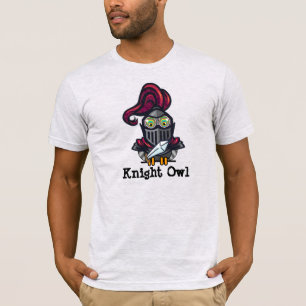 T-shirt Chouette de nuit habillée en armure de chevalier
