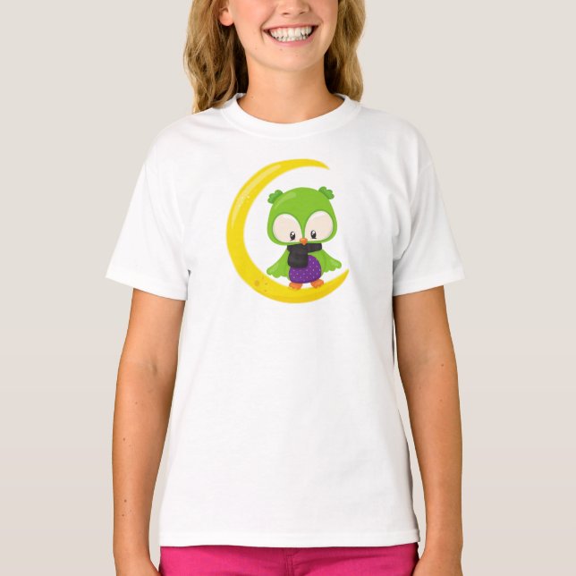 T-shirt Chouette d'Halloween, Chouette mignonne, Chouette  (Devant)