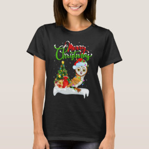 T-shirt Chouette effraie oiseau décoration de Noël père No