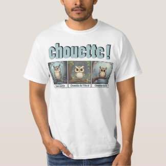 T-shirt chouette, graffiti, street art, animaux, custom