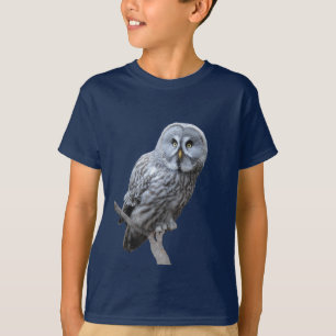 T-shirt Chouette grise