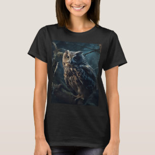 T-shirt Chouette nocturne mystique - Veillée nocturne de m