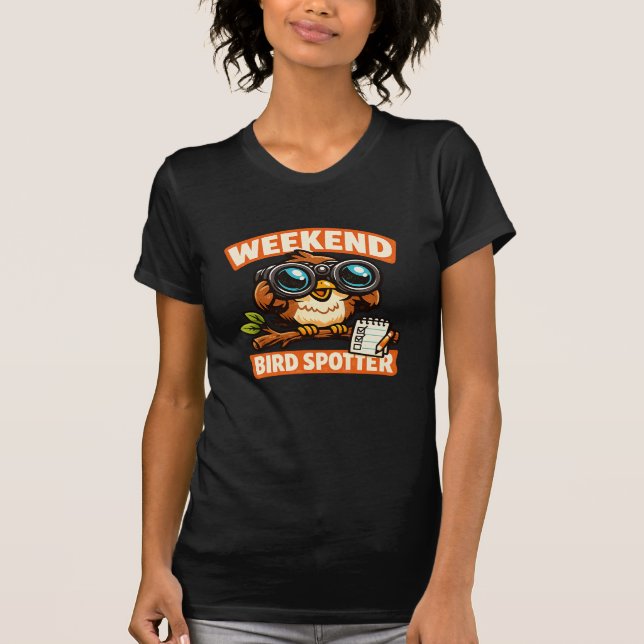 T-shirt Chouette Observateur d'Oiseaux de Week-end (Devant)