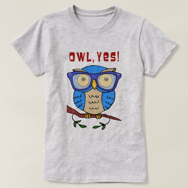 T-shirt Chouette, Oui ! (Design devant)