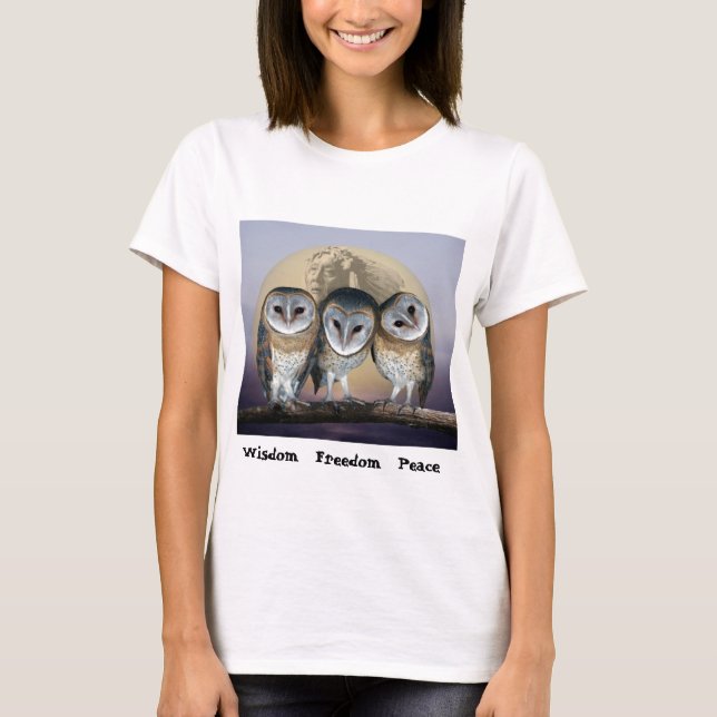 T-shirt Chouette sacrée Indien d'Amérique du Nord (Devant)
