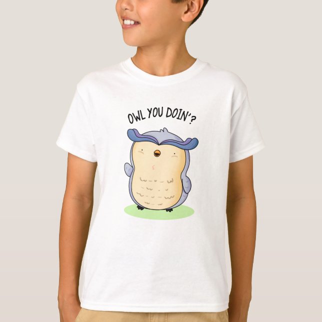 T-shirt Chouette, tu fais un drôle de jeu d'oiseaux (Devant)