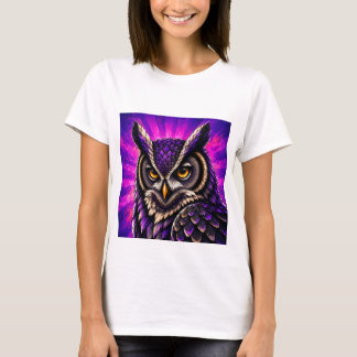 T-shirt Chouette Vintage Faune Féroce