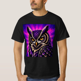 T-shirt Chouette Vintage Faune Féroce