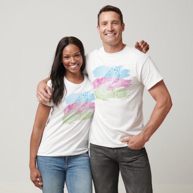 T-shirt ChouetteCouleur (Unisexe)