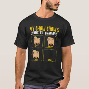 T-shirt chow chien maman papa guide d'entraînement chiens