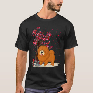 T-shirt Chow Chow Amoureux des chiens Heart Tree Chow Chow