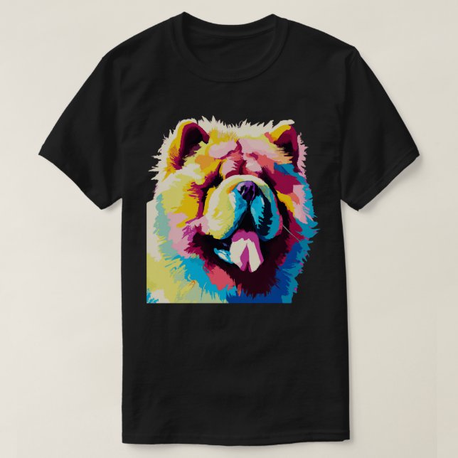 T-shirt Chow Chow Art Cadeaux Amoureux de les chiens 1 (Design devant)