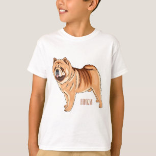 T-shirt Chow Chow dog cartoon