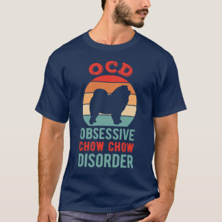 T-shirt Chow Chow drôle rétro