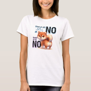 T-shirt Chow Chow Grumpy Premier & Seconde De Tous Non