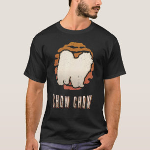 T-shirt Chow Chow Vintage Retro Classic Chien Sunset
