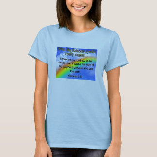 T-shirt chrétien d'arc-en-ciel