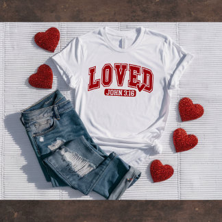 T-shirt chrétien Jean 3:16 pour la Saint-Valentin