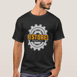 T-shirt Chrétien mécanique restauré Jésus