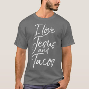 T-shirt Chrétien mignon dire pour les femmes J'aime Jésus