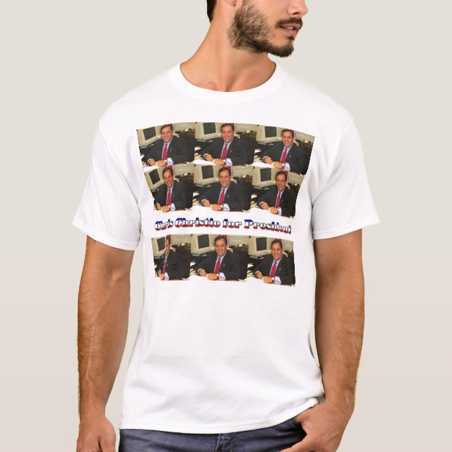 T-shirt Chris Christie pour le président (Devant)
