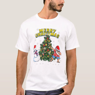 T-shirt Chrismas Dabbing Père Noël
