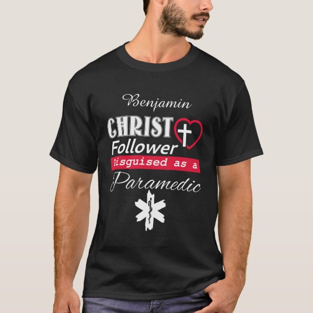 T-shirt Christ Follower déguisé en chrétien paramétrique (Devant)