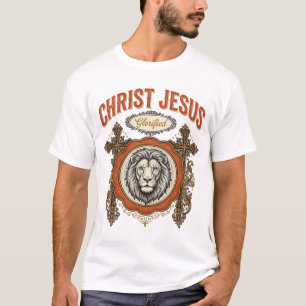 T-shirt Christ Jésus Lion Vintage Foi