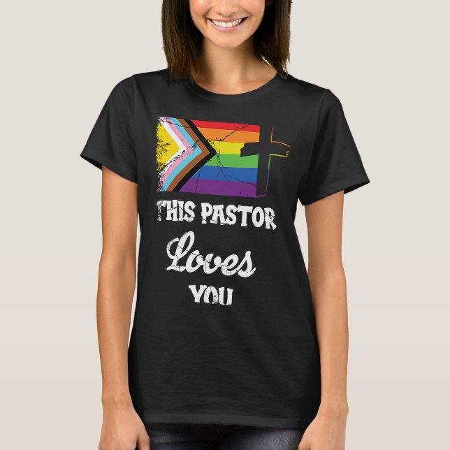T-shirt Christian Ally Clergé de Fierté Inclusive Ce Paste (Devant)